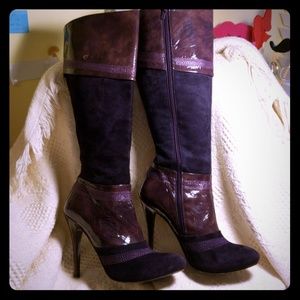 Purple ALDO Stiletto Boots